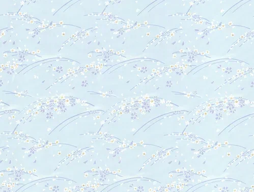 Рулонные шторы с фотопечатью Сакура-голубой